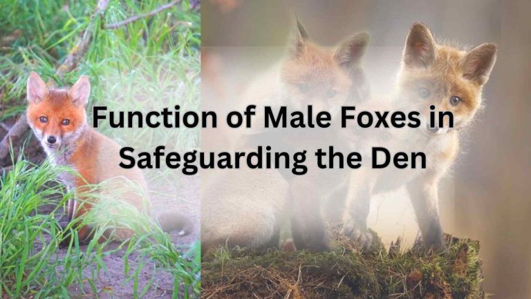 Function of Male Foxes in Safeguarding the Den