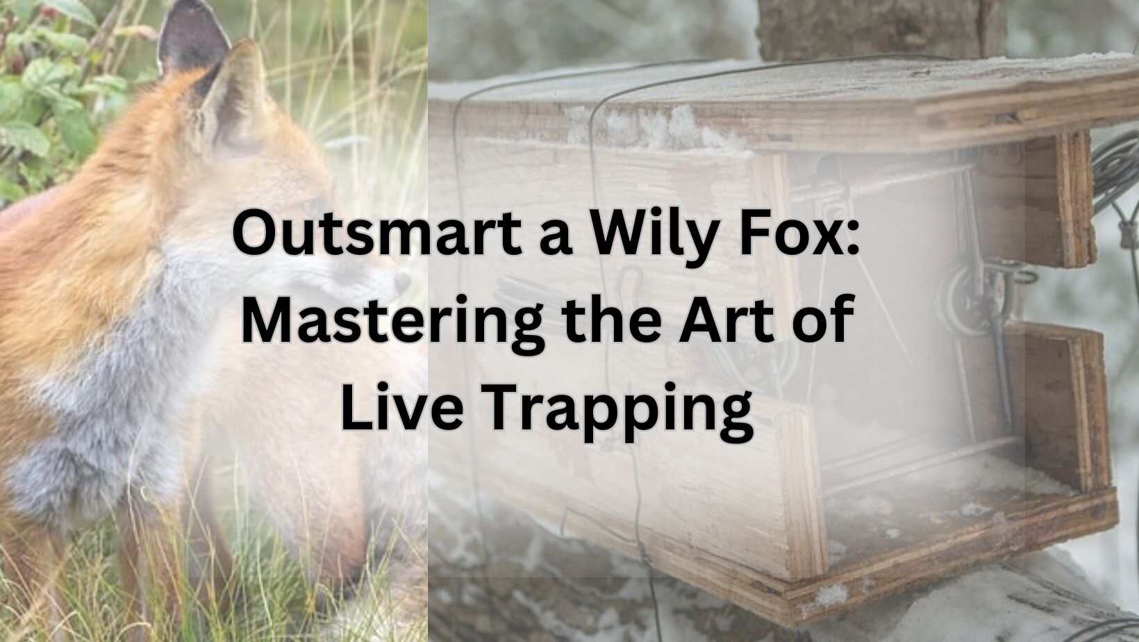 Outsmart a Wily Fox: Mastering the Art of Live Trapping