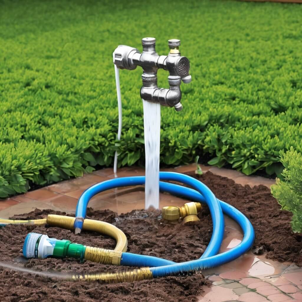 Outdoor Solutions for Fox Urine Smell using garden hose rinse