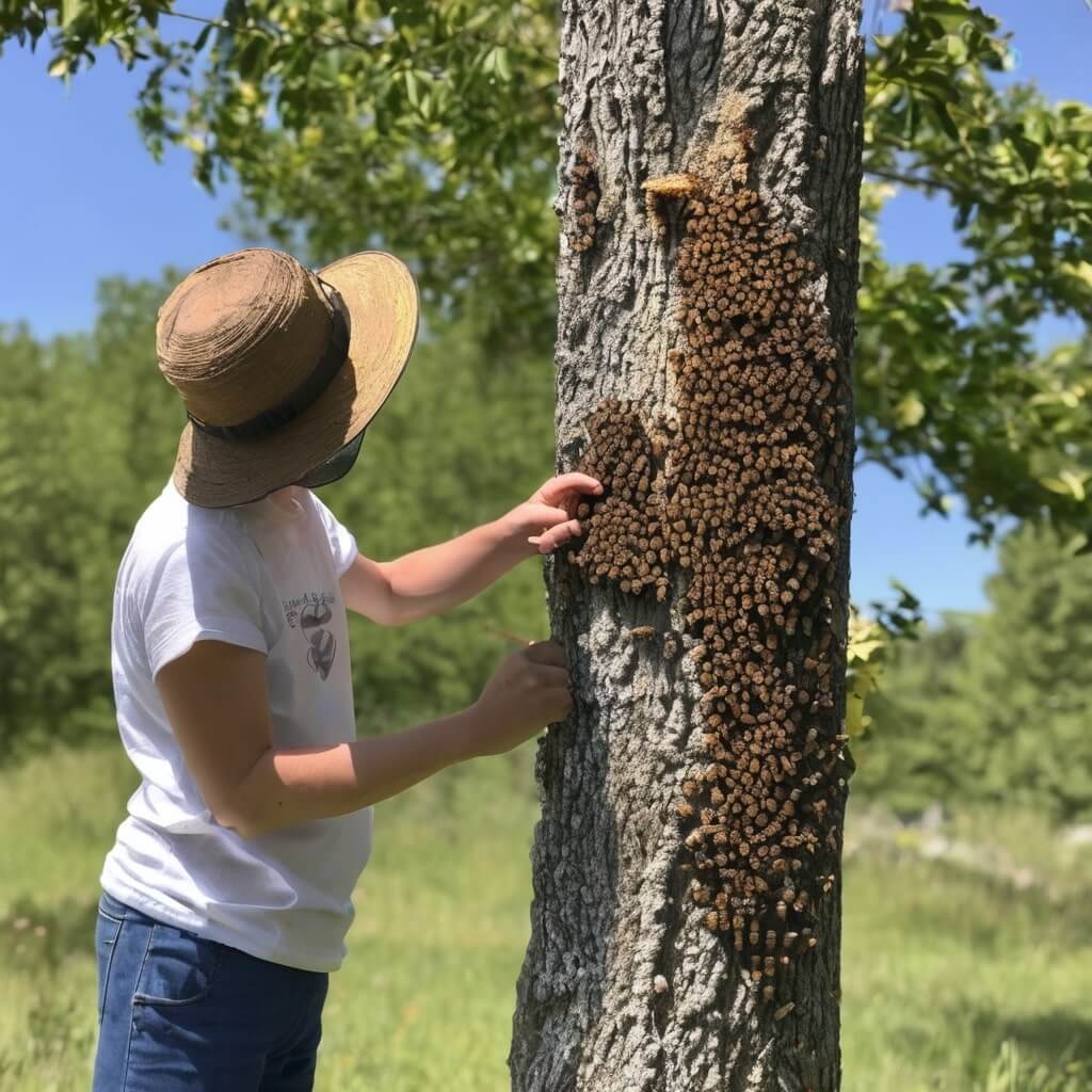 Identifying Nearby Bee Hives or Nests and Working with Beekeeping Professionals to Manage Hives Appropriately